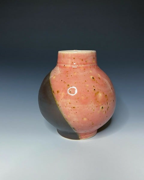 Two Toned Moon Jar Bud Vase