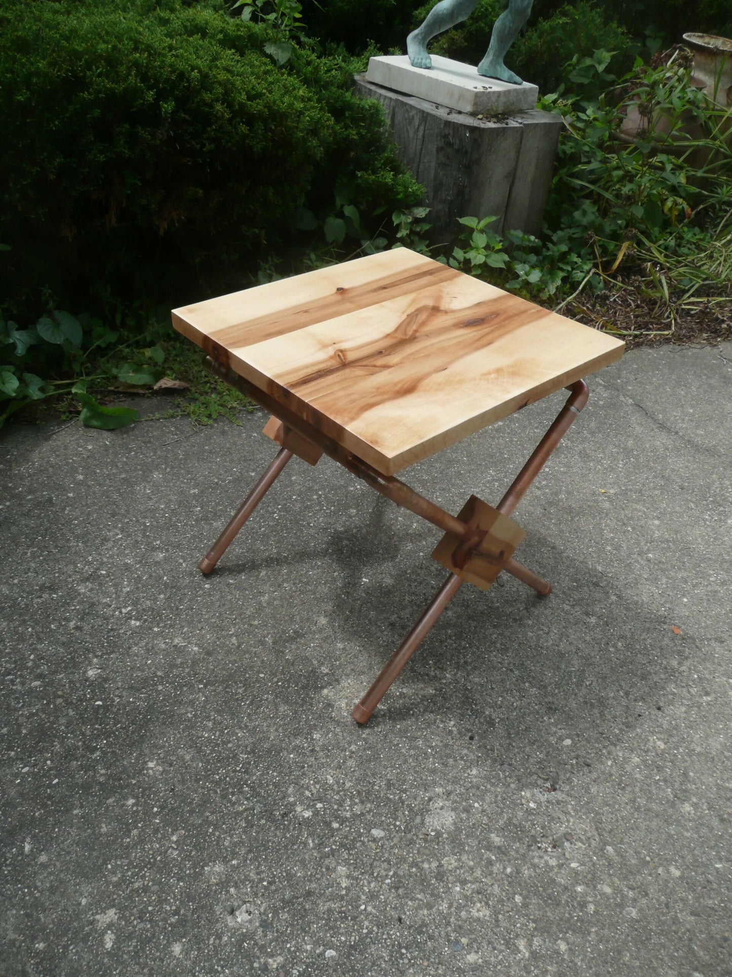 Hickory Side Table:Stool 5