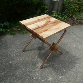 Hickory Side Table:Stool 5