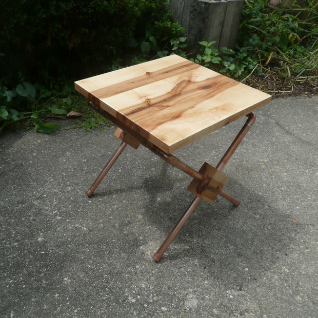 Hickory Side Table:Stool 5