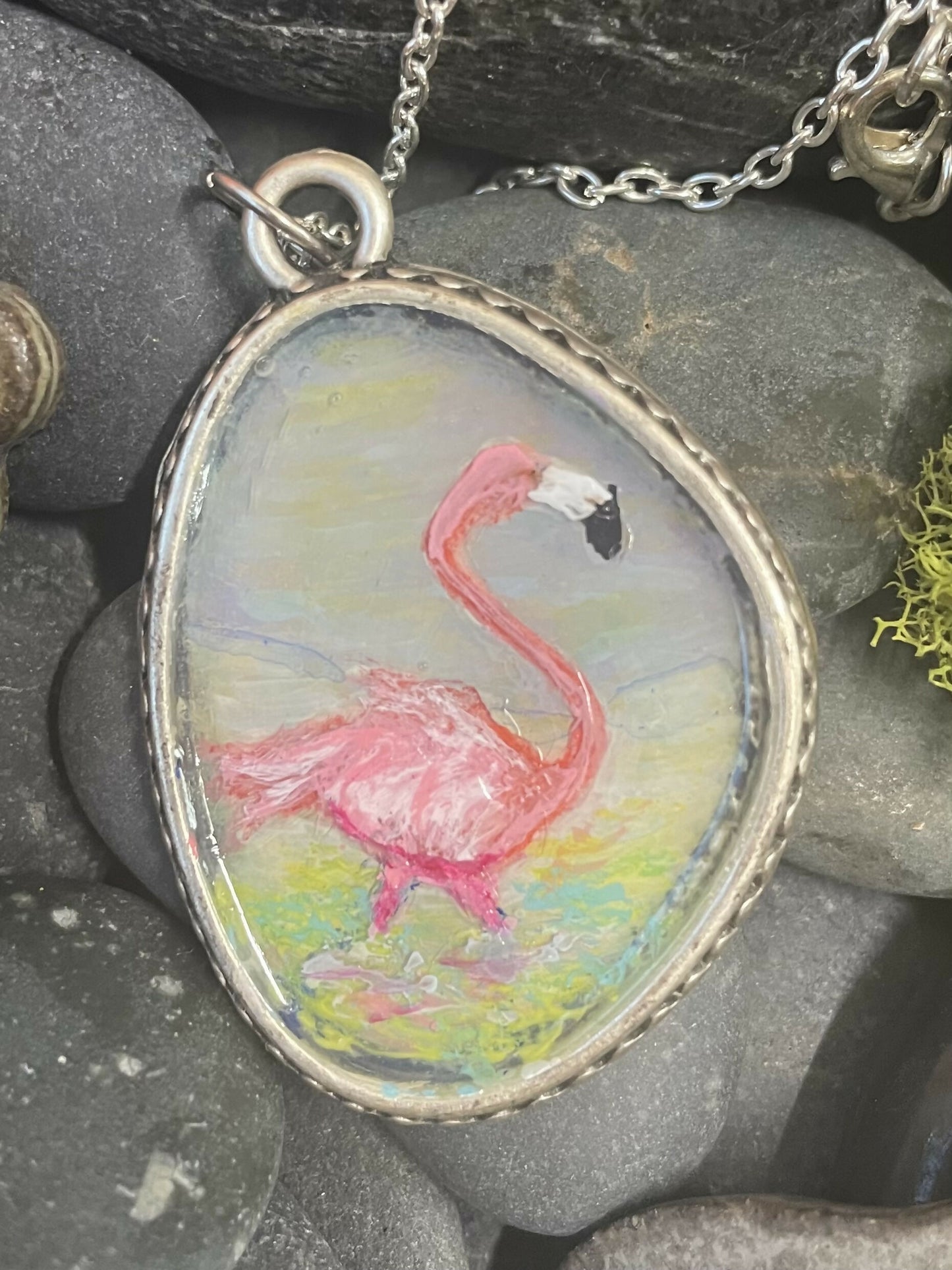 Everyone's favorite tropical bird pendant