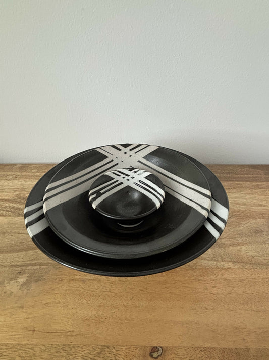 Obsidian Drift Bowl Set