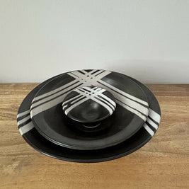 Obsidian Drift Bowl Set