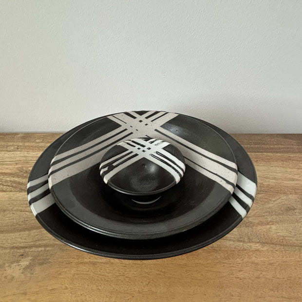 Obsidian Drift Bowl Set