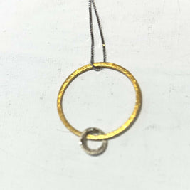 Circles sterling silver pendant