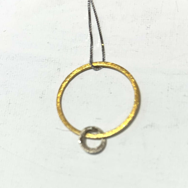 Circles sterling silver pendant