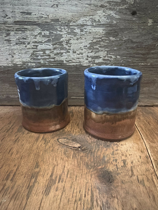Copper& Blue wine cups
