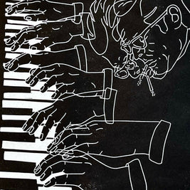 Bill Evans | Jazz Pianist | Linocut Print | Wall Art