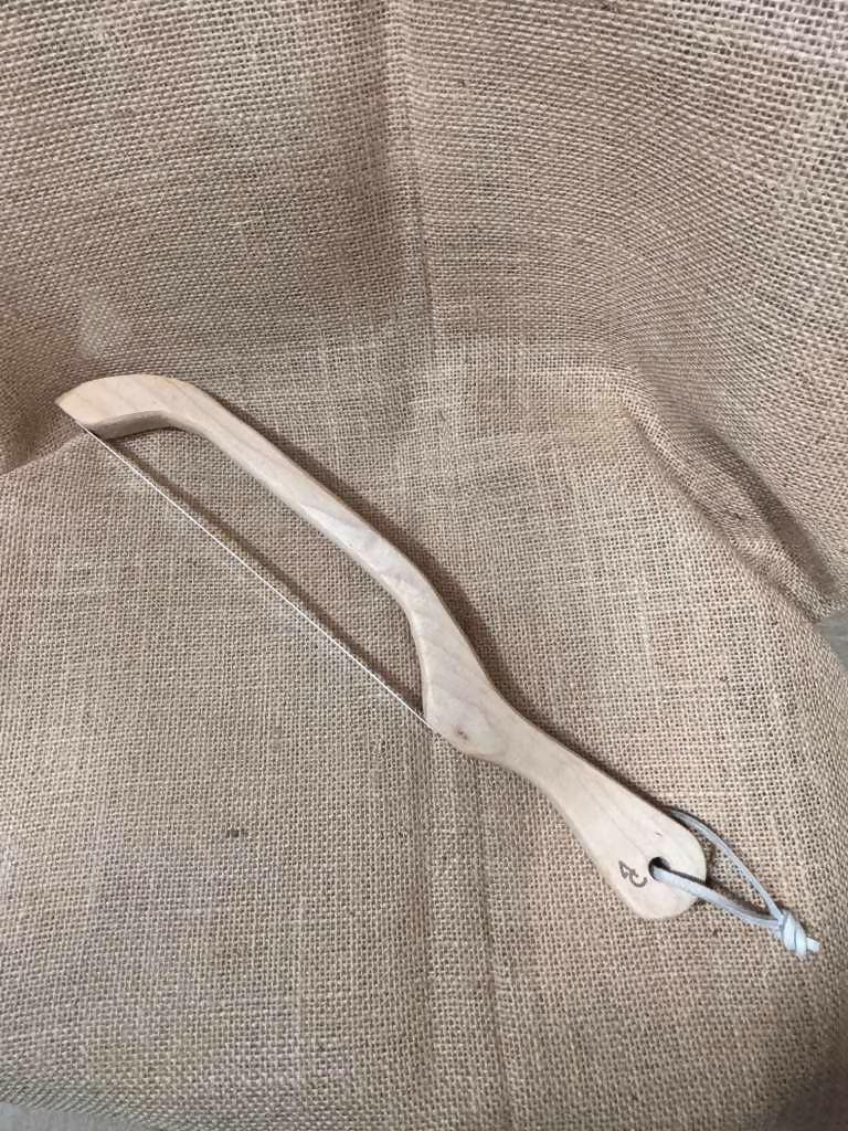 Silver Maple bow knife (bagel knife/sourdough knife)