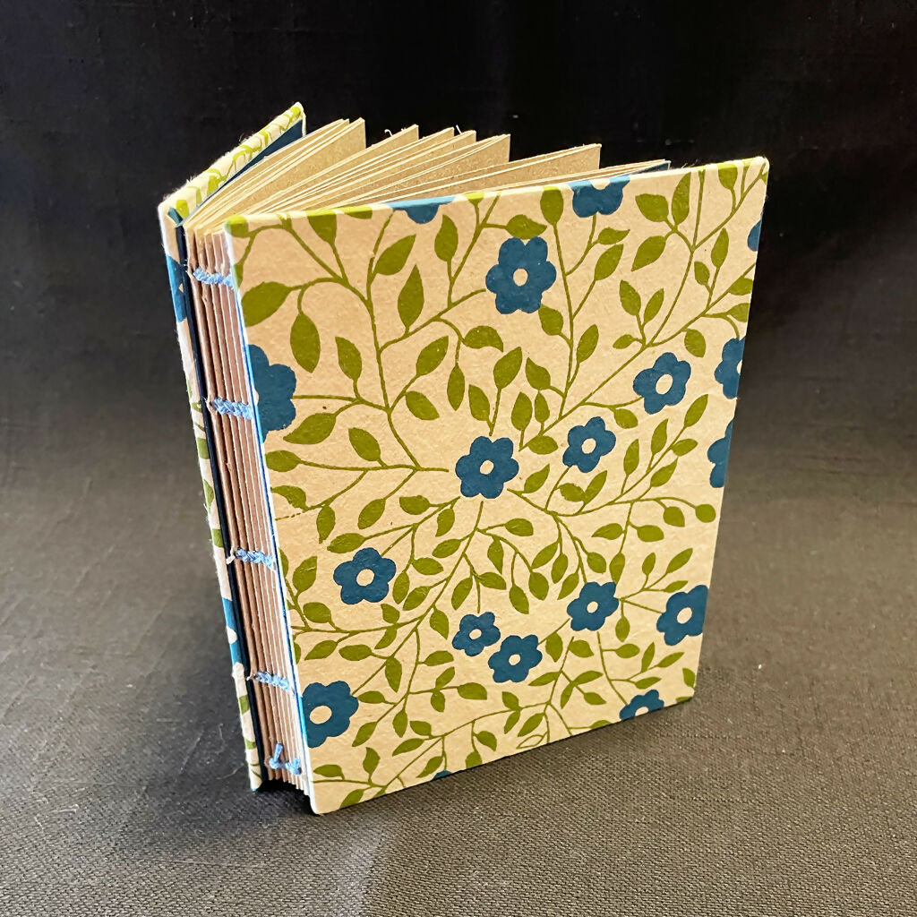 Blue Floral • Handmade Book
