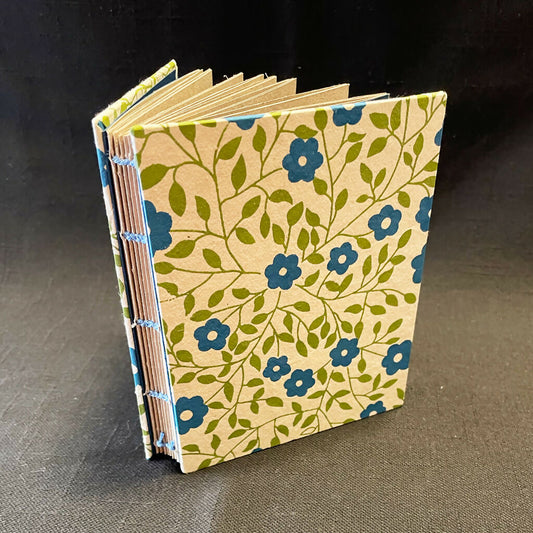 Blue Floral • Handmade Book