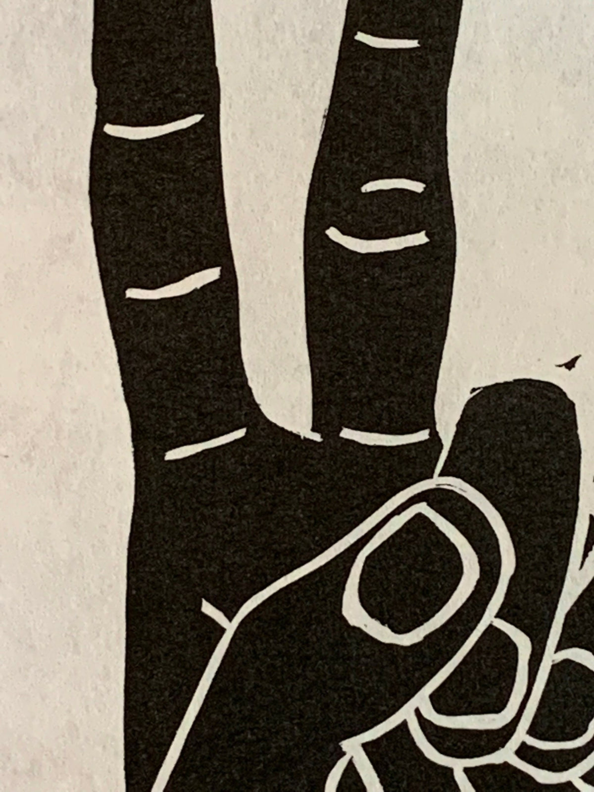 Peace Sign | Linocut Print | Wall Art