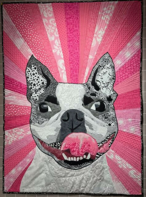Dog quilted portrait