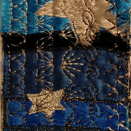 Three Velvet Strips Stars Bookmark