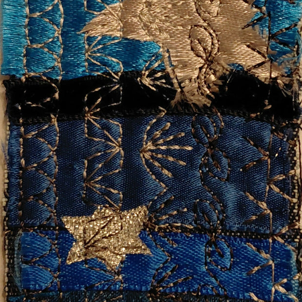 Three Velvet Strips Stars Bookmark