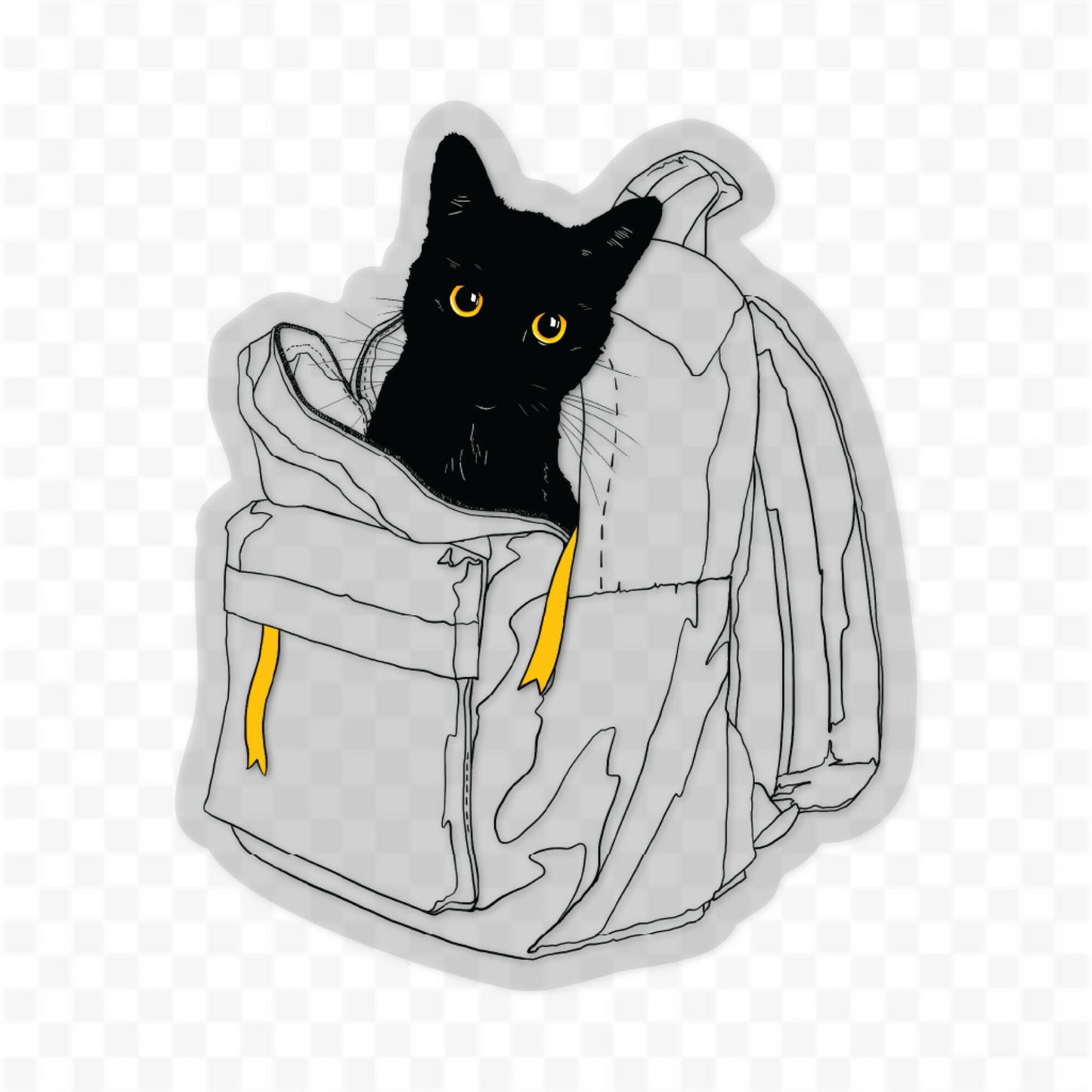 3” Art Sticker, Luna