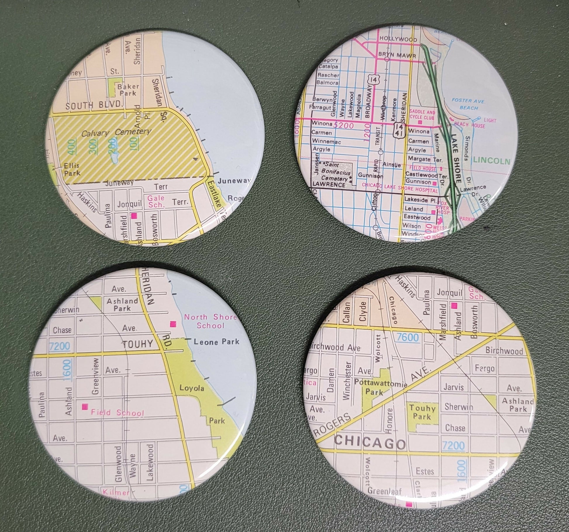 rogers park map magnets