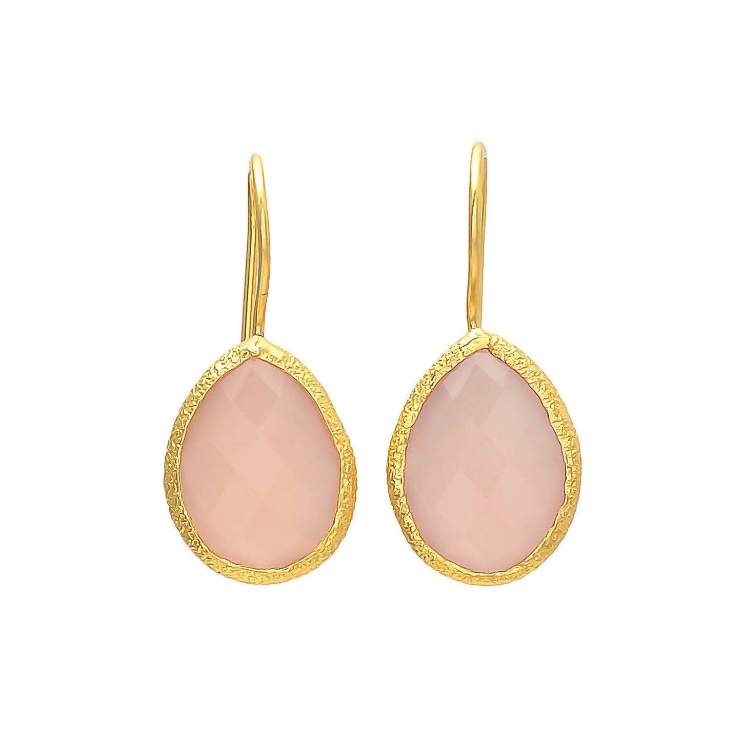 Single Gemstone Drop Earrings