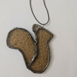 Recycled Stained Glass Squirrel