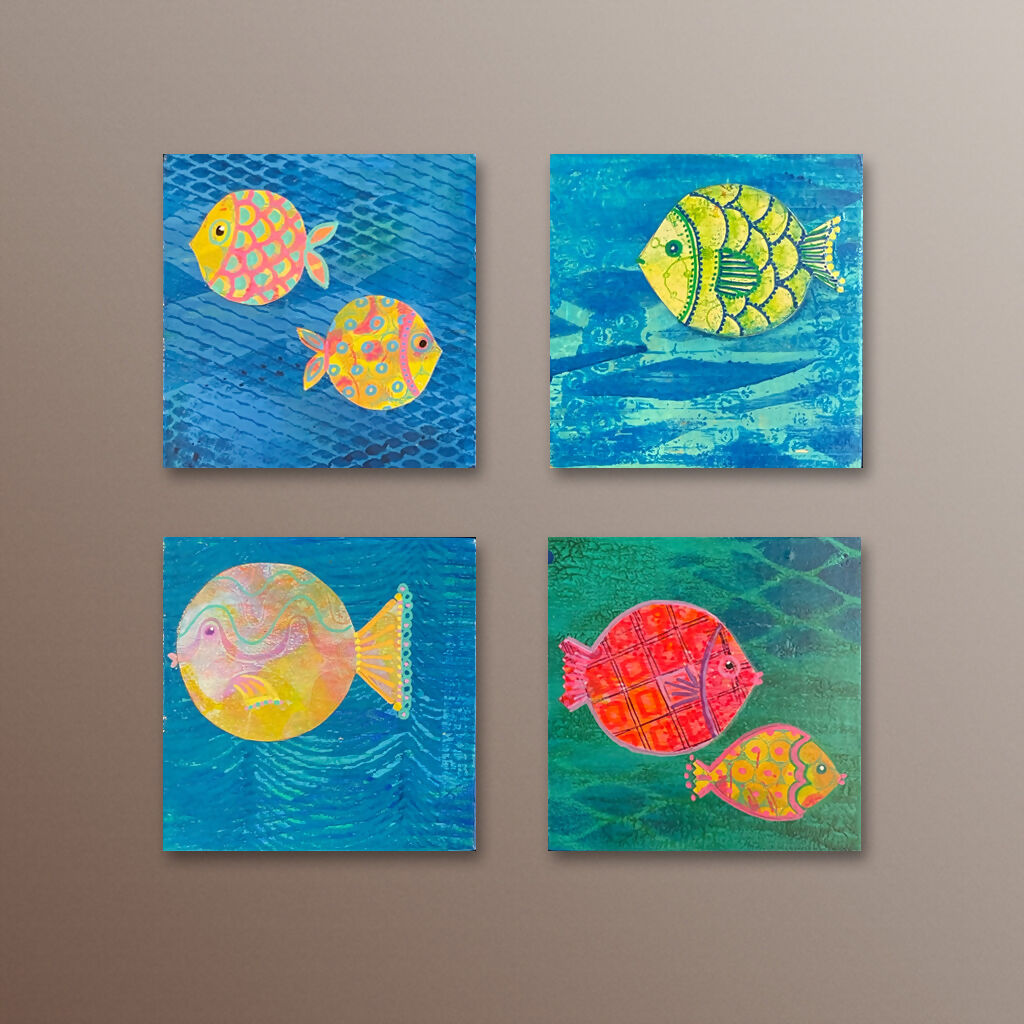 LH312 Fish Block Art