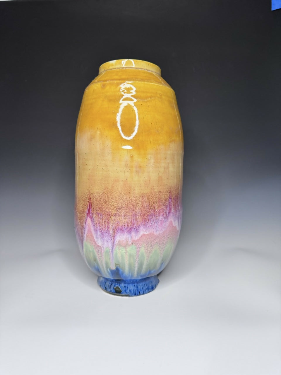 Golden Rainbow Tall Vase