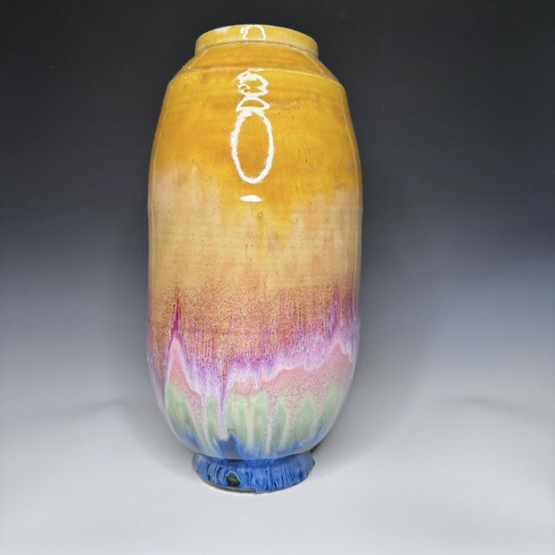 Golden Rainbow Tall Vase