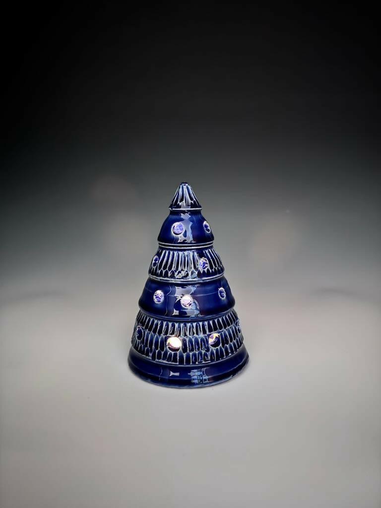 Blue Xmas Tree Luminary 6