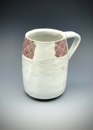 White with Red Fans III