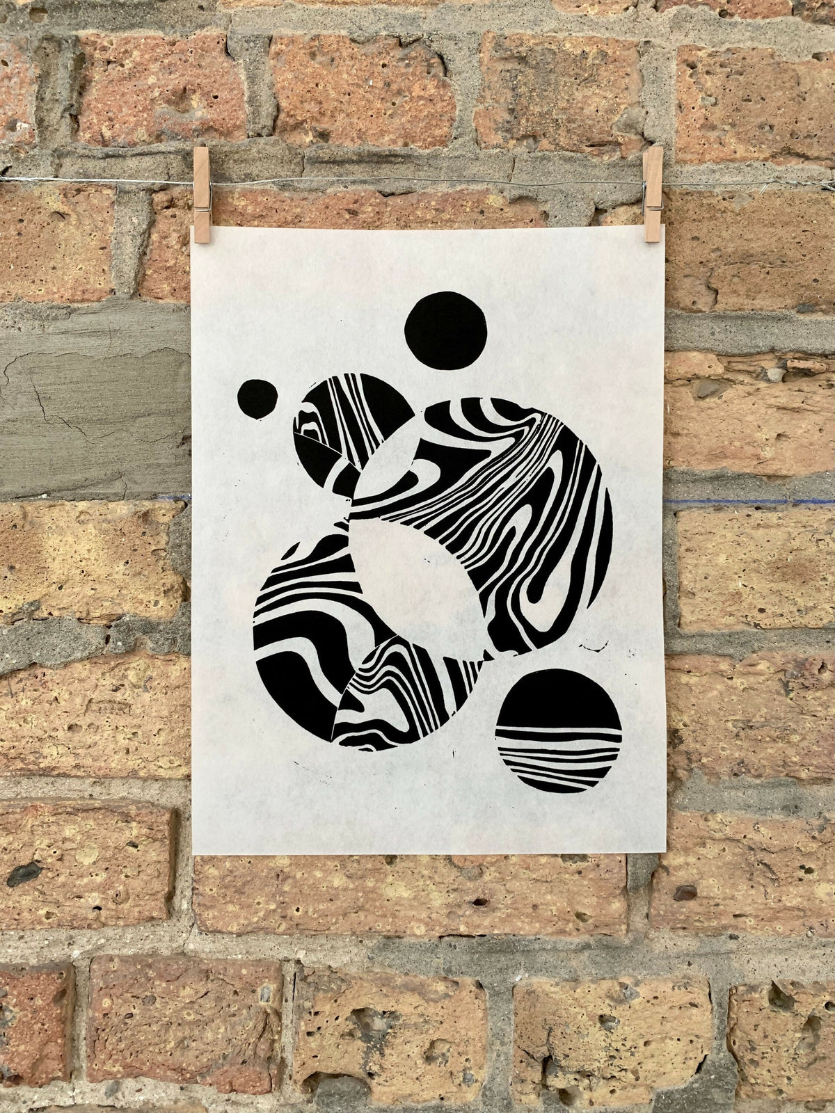 Marble 01 | Linocut Print | Wall Art