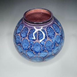 Blue and Purple Moon Jar Vase 2