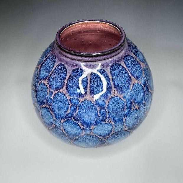 Blue and Purple Moon Jar Vase 2