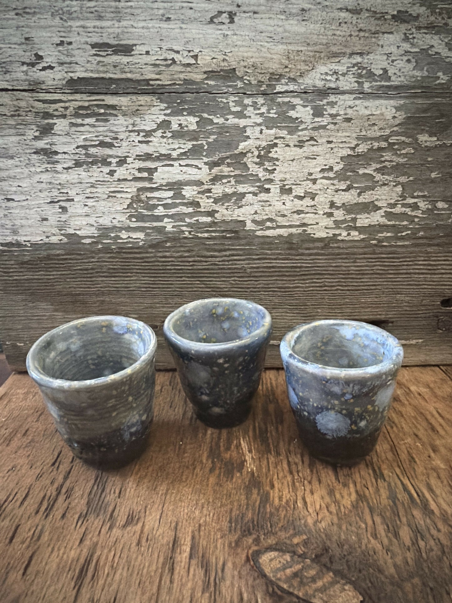 Obsidian set of 3 shot glasses