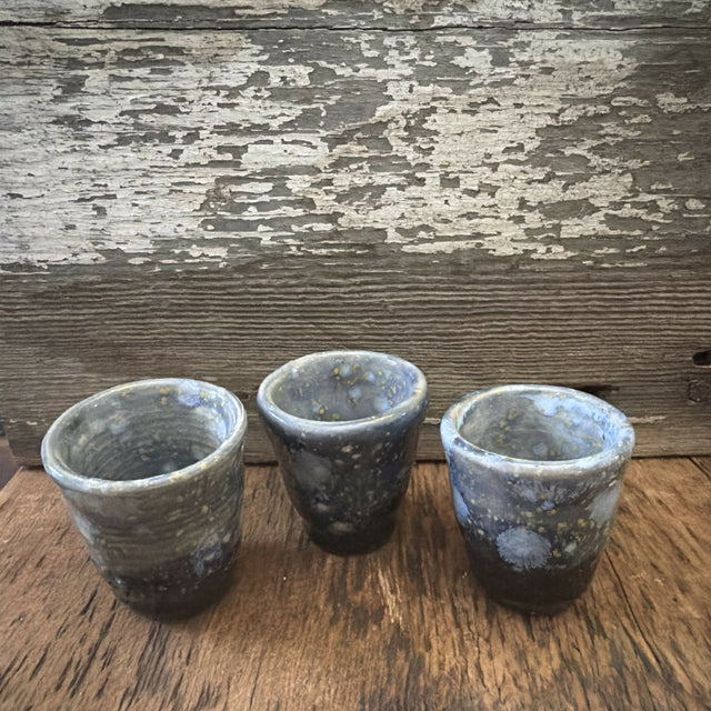 Obsidian set of 3 shot glasses