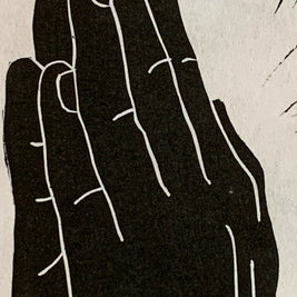 Praying Hands | Linocut Print | Wall Art