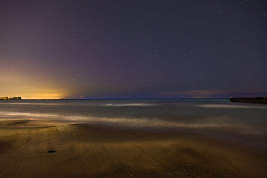 Lighthouse Beach - Faint Northern Lights