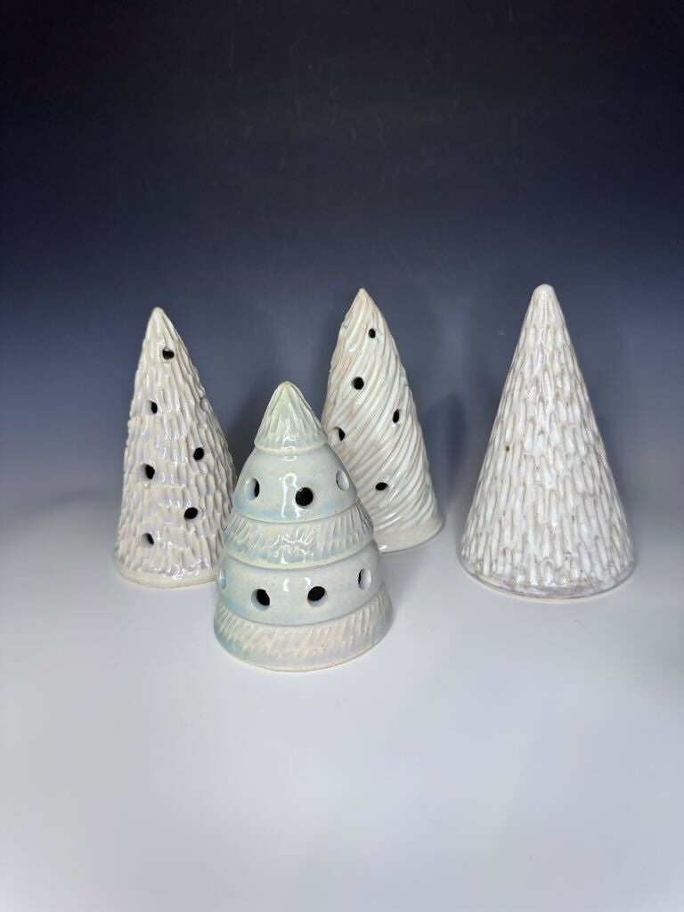 Cream Xmas Luminary Tree 1