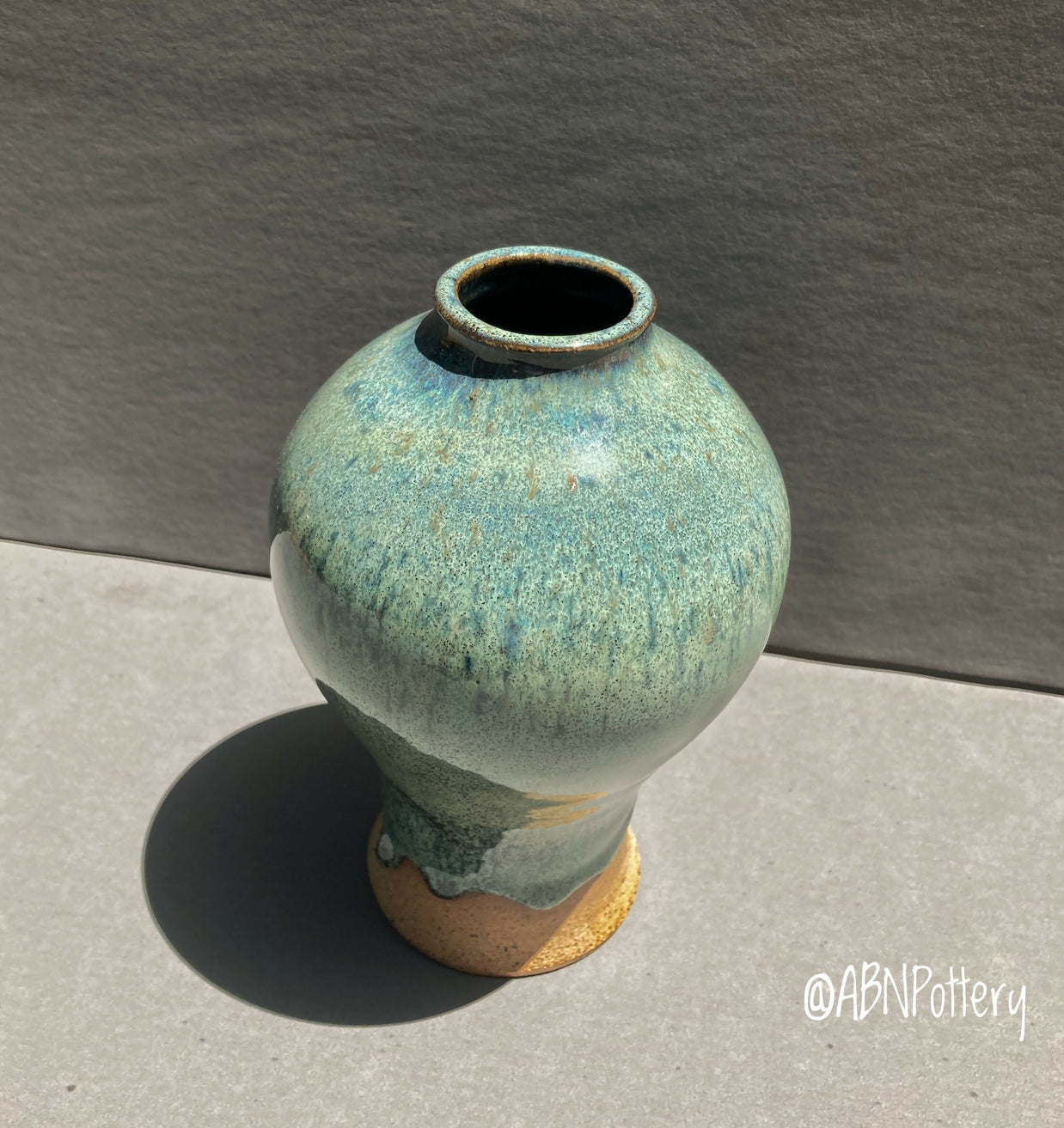 Blue Inverted Vase