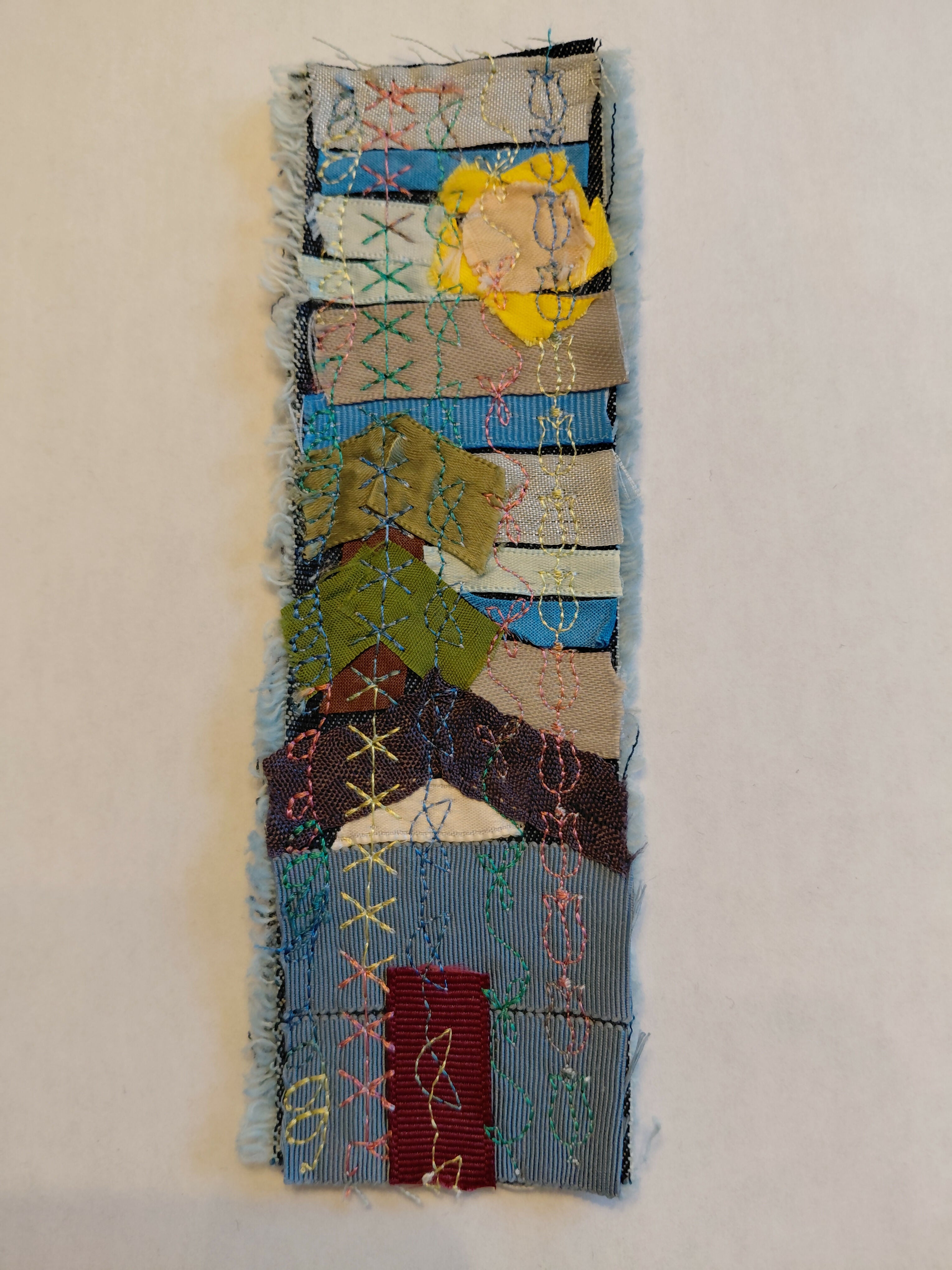 Dark roof house bookmark