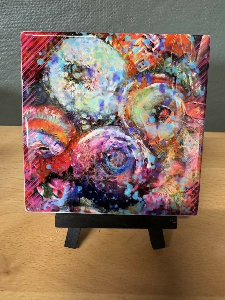 Holding On Art Tile/Roller Coaster