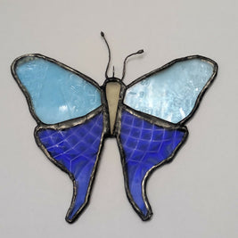 Recycled Stained Glass Moth
