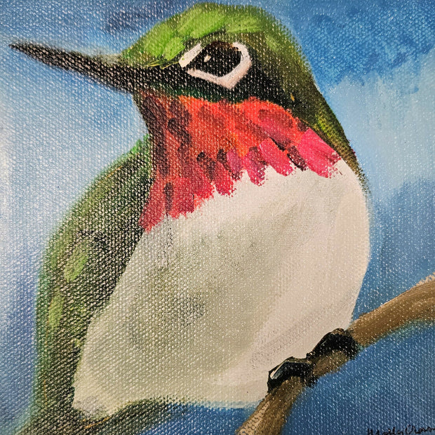 Bird Painting, 6 x 6 mini