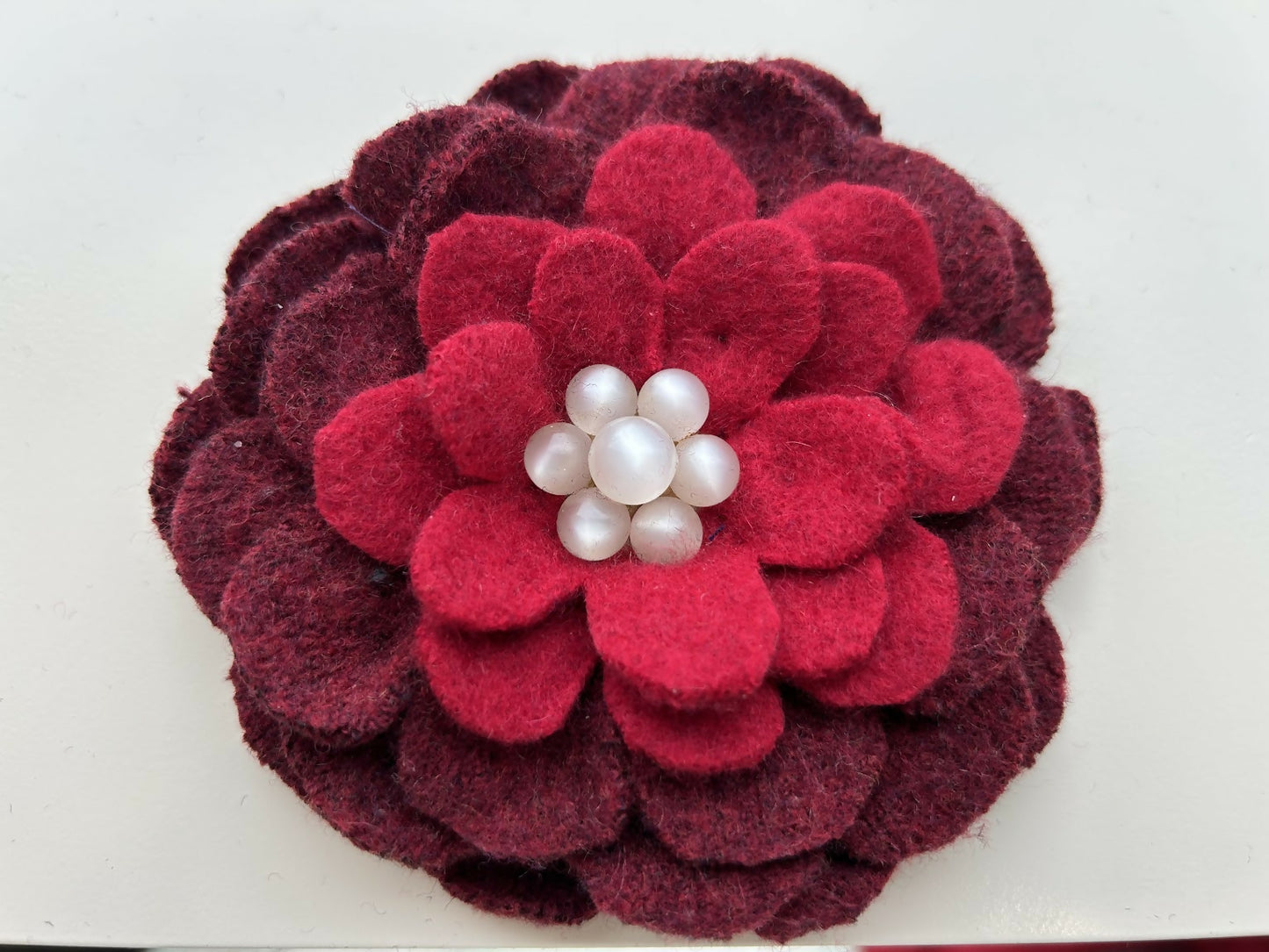 Flower Pin - Wool Brooch