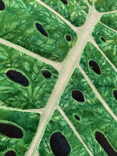 Monstera #1 - quilted wall hanging