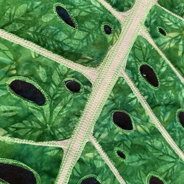 Monstera #1 - quilted wall hanging