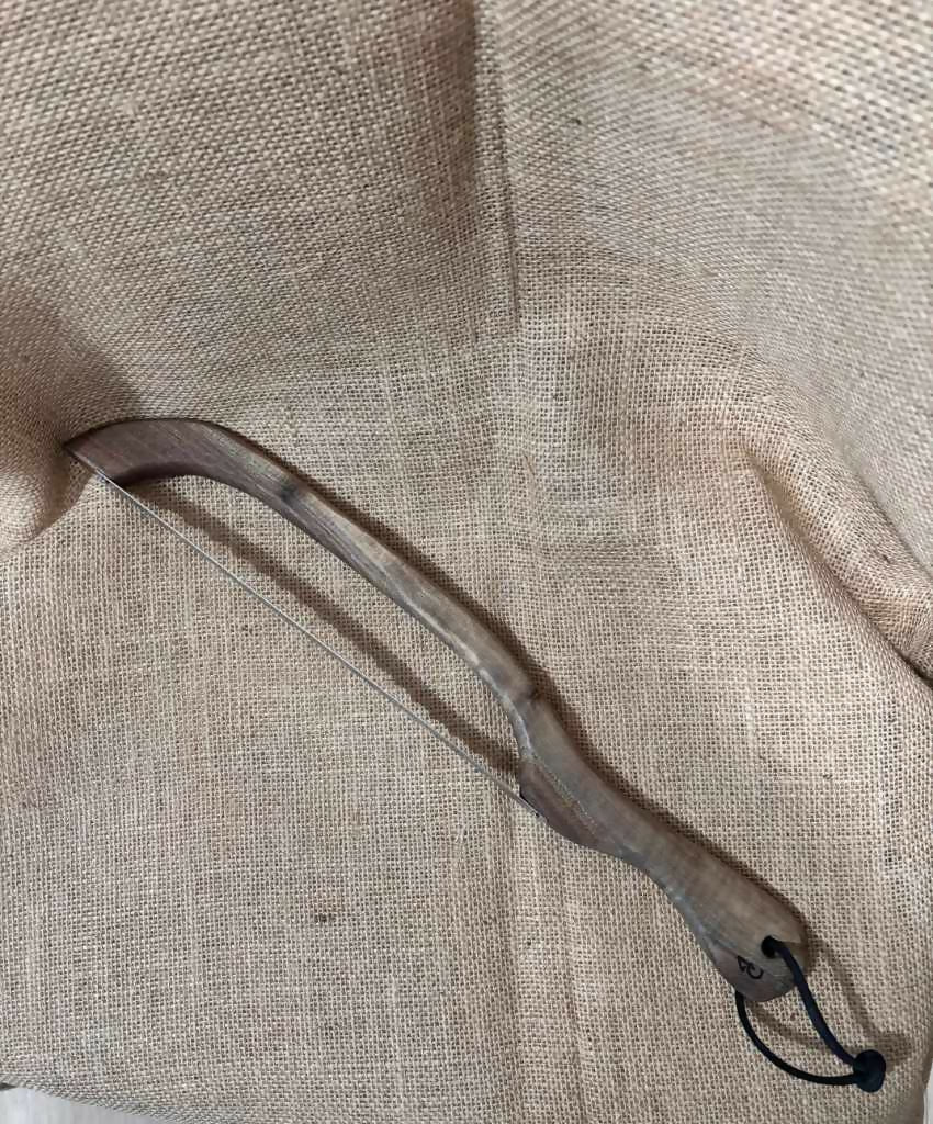 Black Walnut bow knife (bagel knife/sourdough knife)