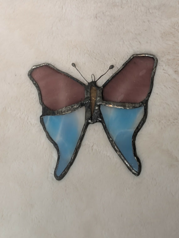 Recycled Stained Glass Moth