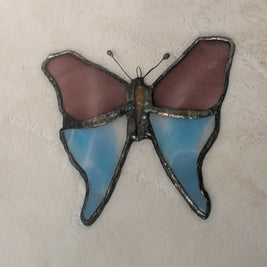 Recycled Stained Glass Moth