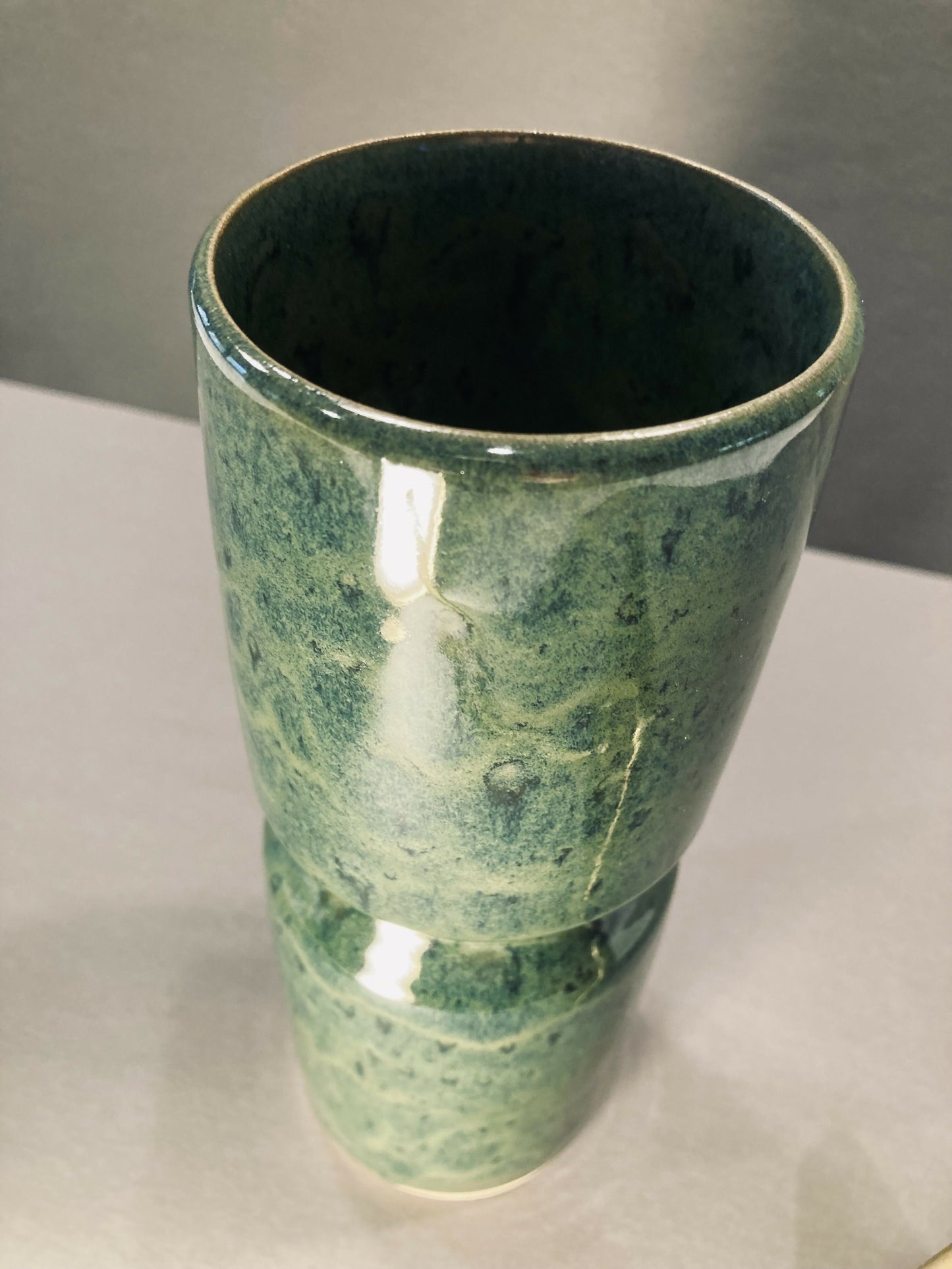 Bisected Cylinder Vase