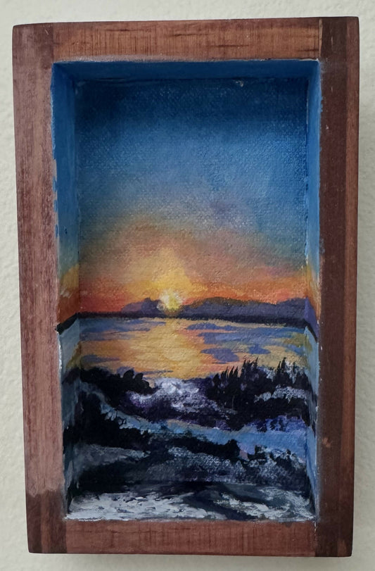 WInter Sunset Door County