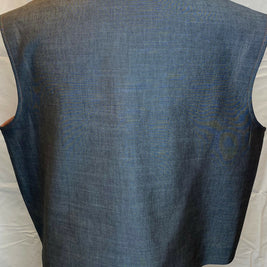 Nuno Felted Patchwork Vest-Rust